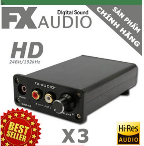 DAC nghe nhạc LOSSLESS FX-AUDIO X3 Chất lượng cao.
