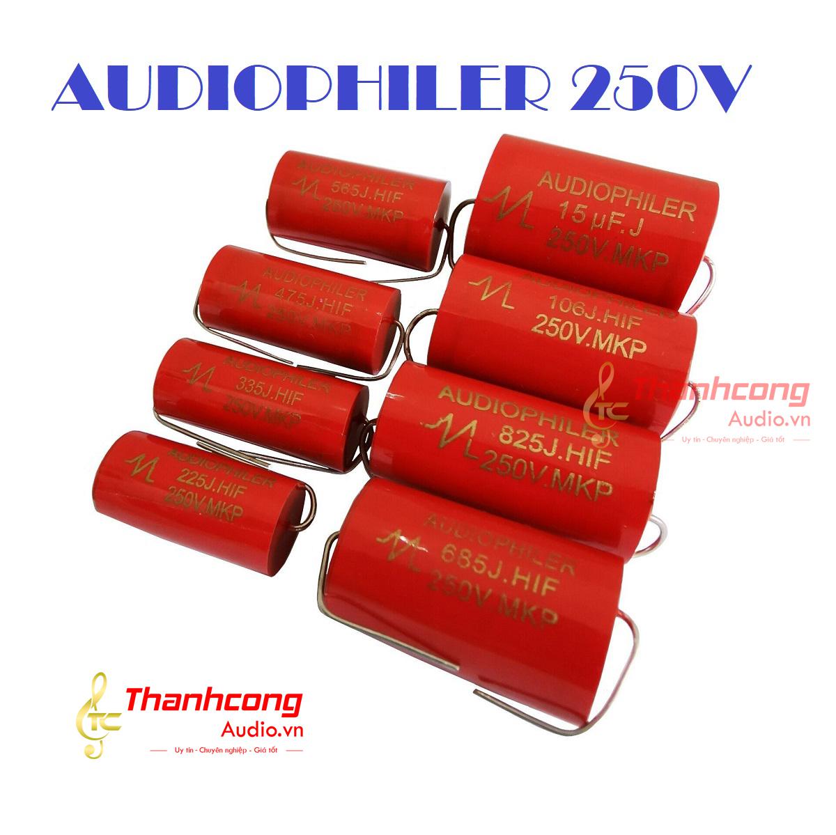 01 tụ đỏ Audio: AudioPhiler 250V 1.5uF-12uF: Chất lượng tốt.