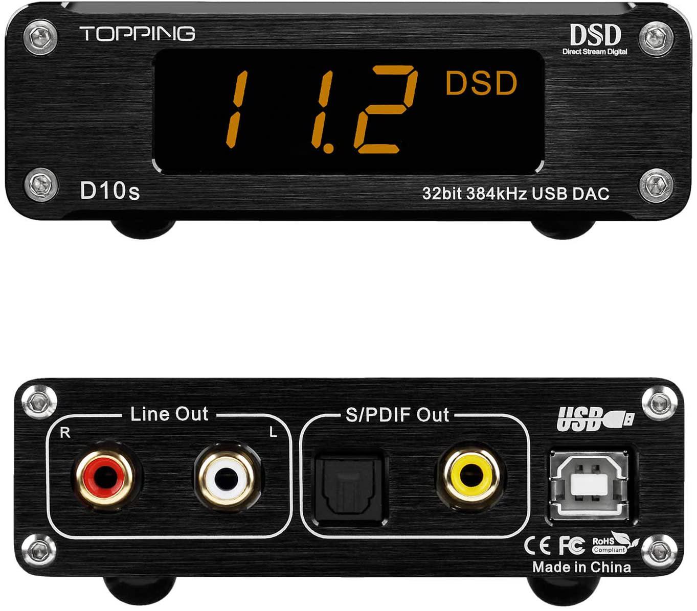 Dac giải mã Topping D10S usb 32Bit/384 DSD512