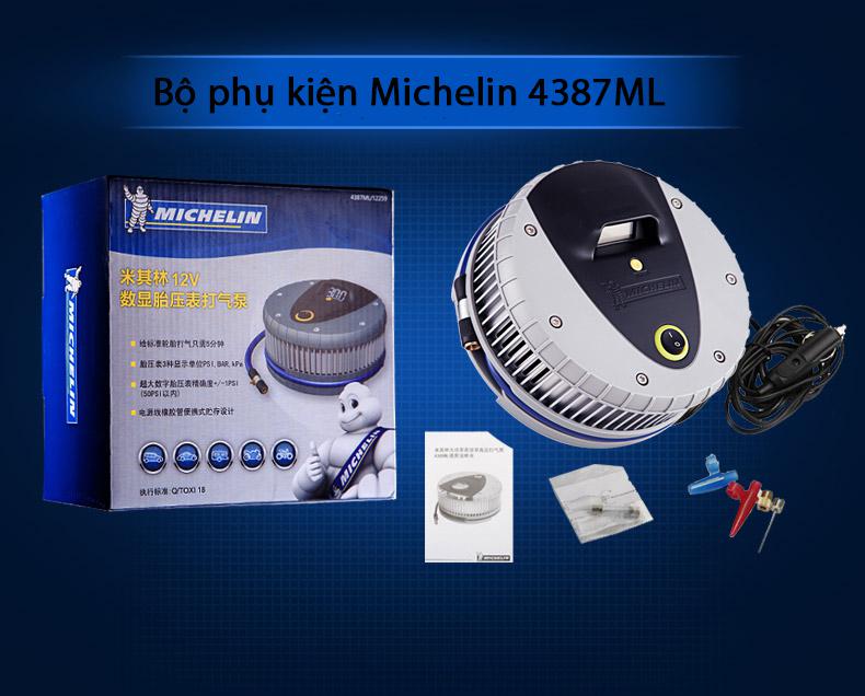 Máy bơm lốp oto, xe hơi điện tử MICHELIN 4387ML cao cấp