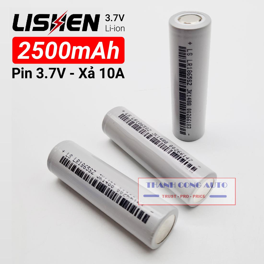 Cell Pin xám Ls Lishen 2500mAh, xả cao 10A, chuyên pin Power Tools (dùng cho Máy khoan, xe đạp điện,máy pos...)