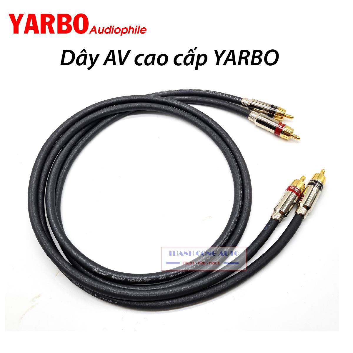 Cặp dây tín hiệu âm thanh YARBO SP101MC Audiophile GERMANY cao cấp lõi đồng mạ bạc dài 1m