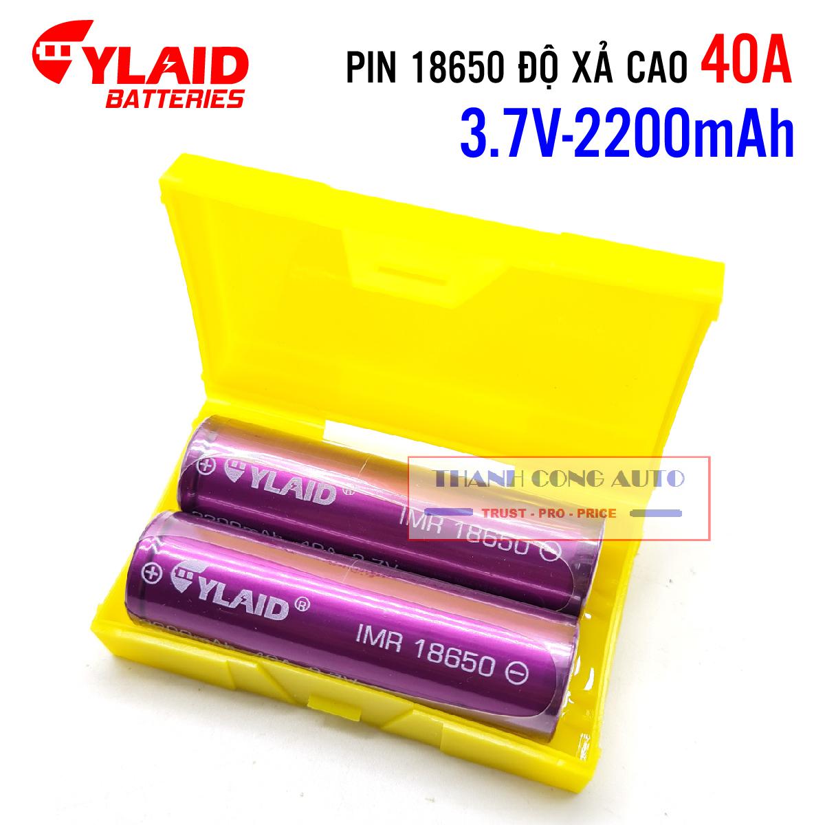 Cell Pin Cylaid 2200mah 40a 3,7v dòng xả cao mới 100%